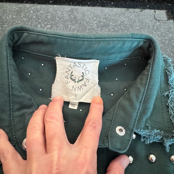 Fantastic Fawn Studded Raw Hem Jacket. - Picture 4 of 9